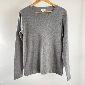 J. Crew Classic Teddie Gray Crewneck Sweater Size M